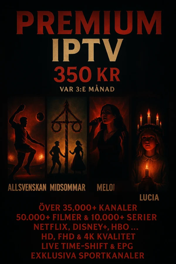 Premium IPTV - 3 månader