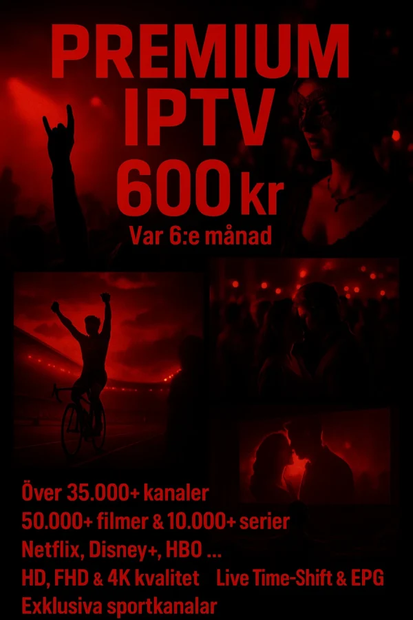 Premium IPTV - 6 månader